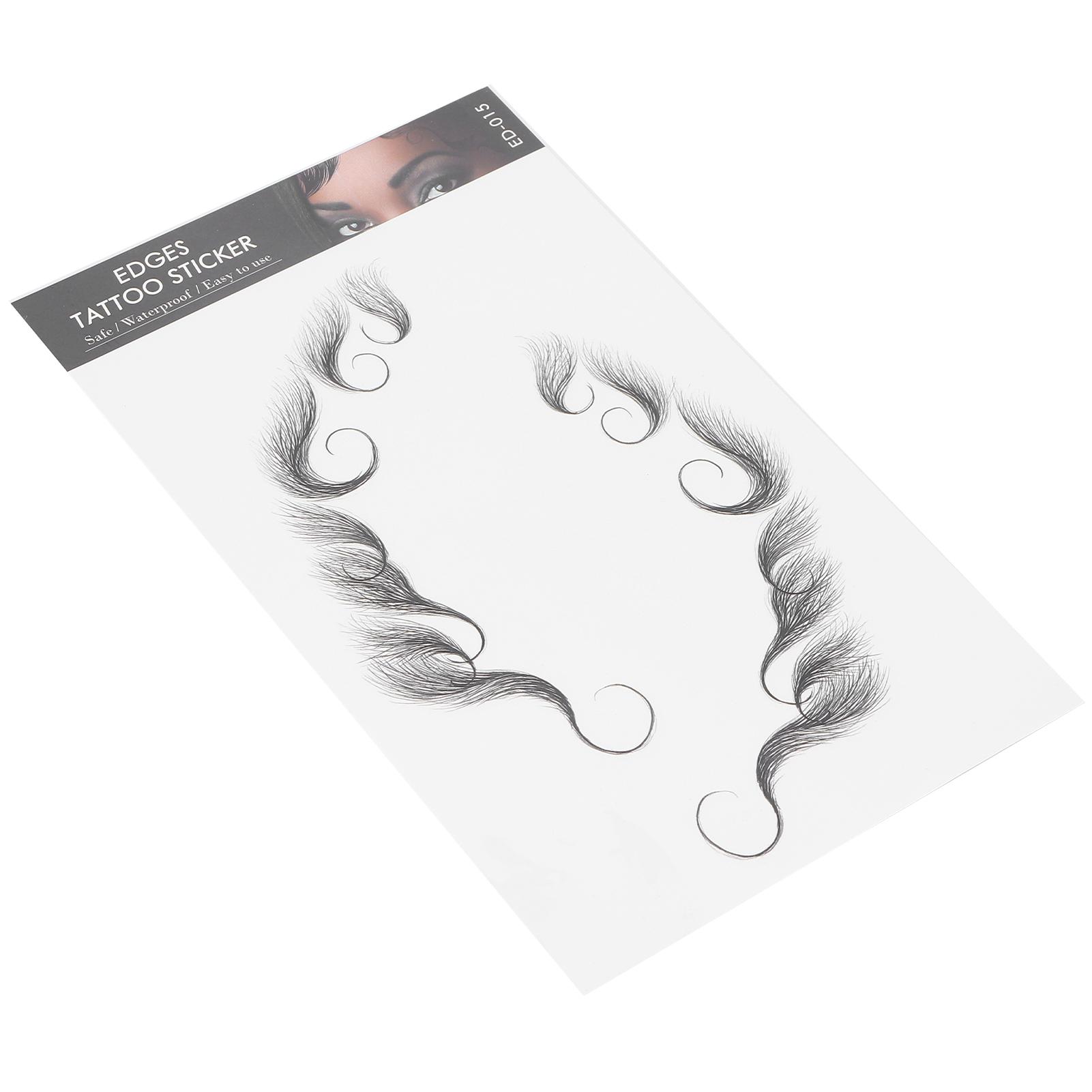 Wasserdichter Fake Haaransatz Aufkleber Frauen Natürlicher Rand Haar Tattoo Haar Tattoo Aufkleber ED-17
