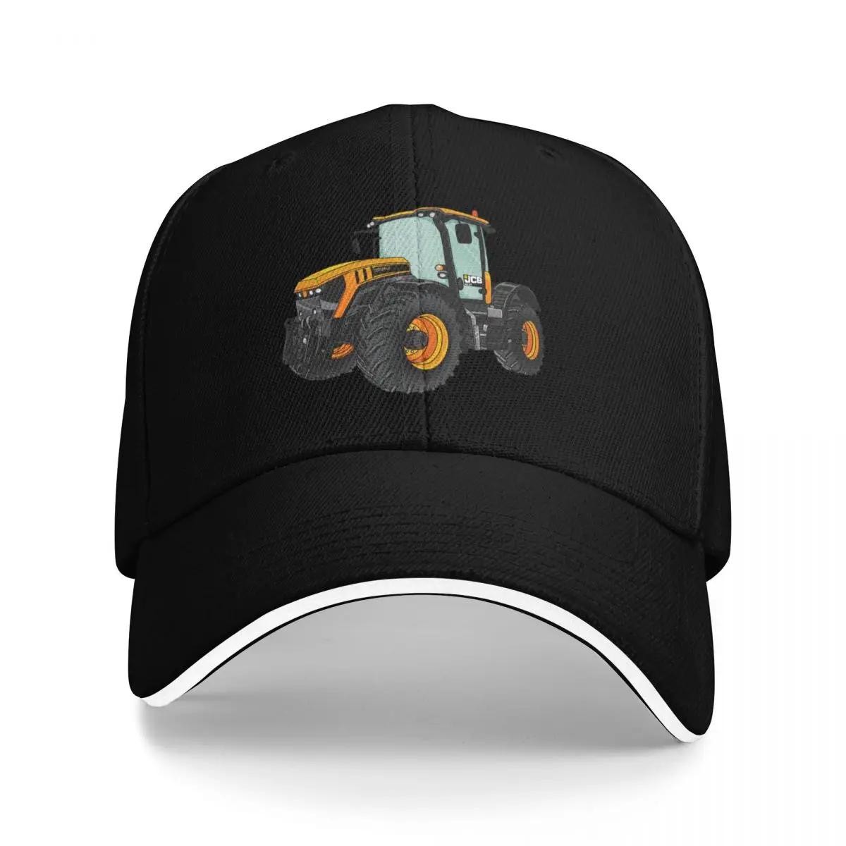 JCB Traktor Gelber Traktor Baseballkappe Luxusmarke Trucker-Kappe Bommelmütze Golfmütze Unisex Unisex-Kappen Damen black