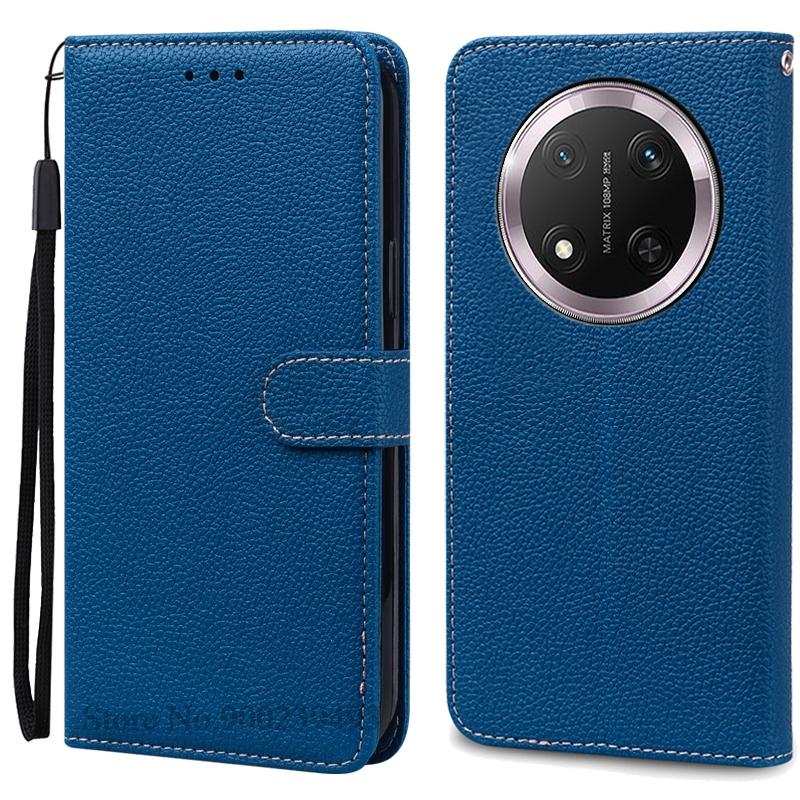 Für Honor Magic 7 Lite Hülle Brieftasche Leder Klapphülle Für Honor Magic7 Lite 5G Hülle Handy Coque Für Honor Magic 7 Lite Hülle Etui Honor Magic 7 Lite navy blau