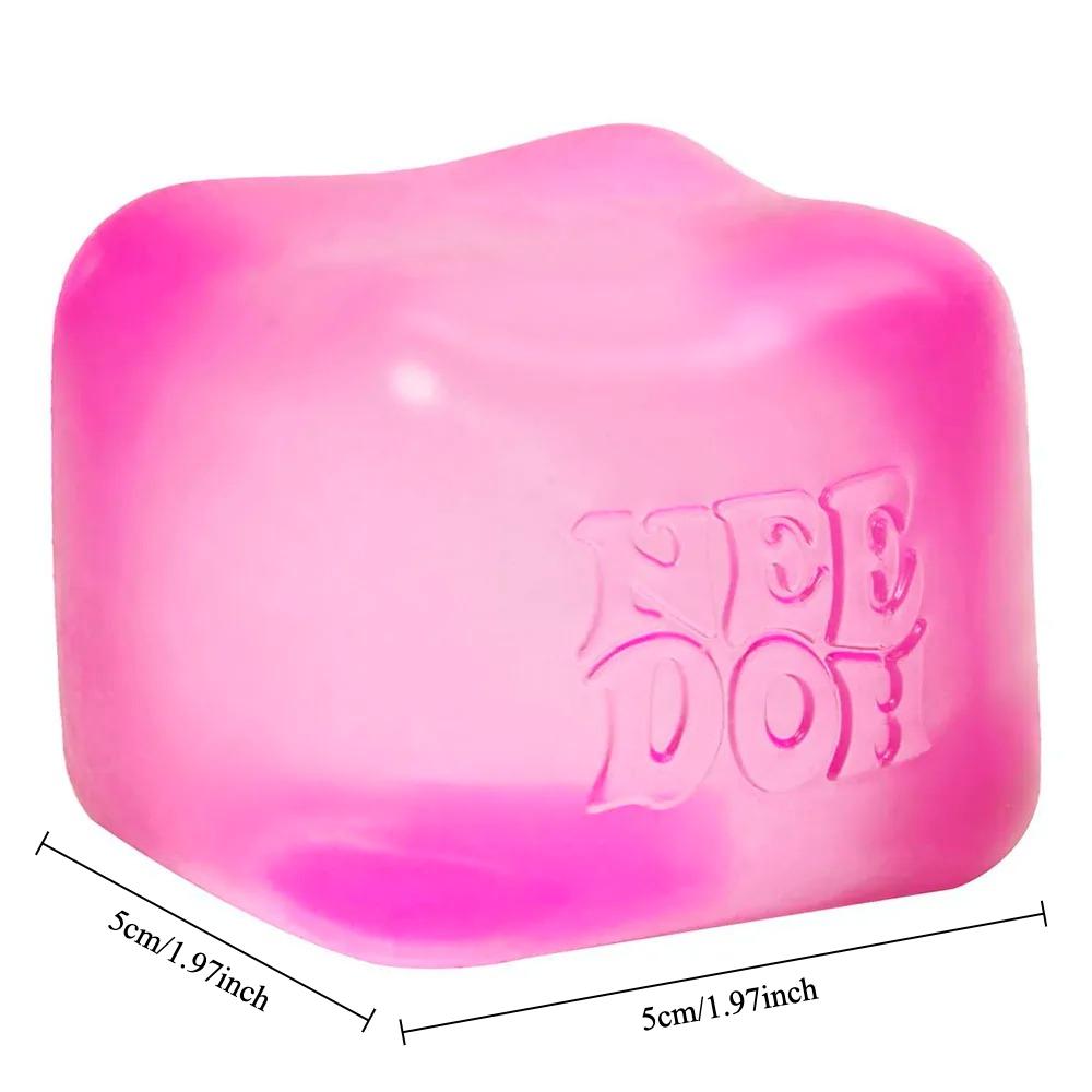 Needoh Nice Cube Sensorischer Stressabbau Mehrere Stile Fidget-Werkzeug für Angst & Konzentration Schreibtisch Sensorik-Würfel für Erwachsene Kinder