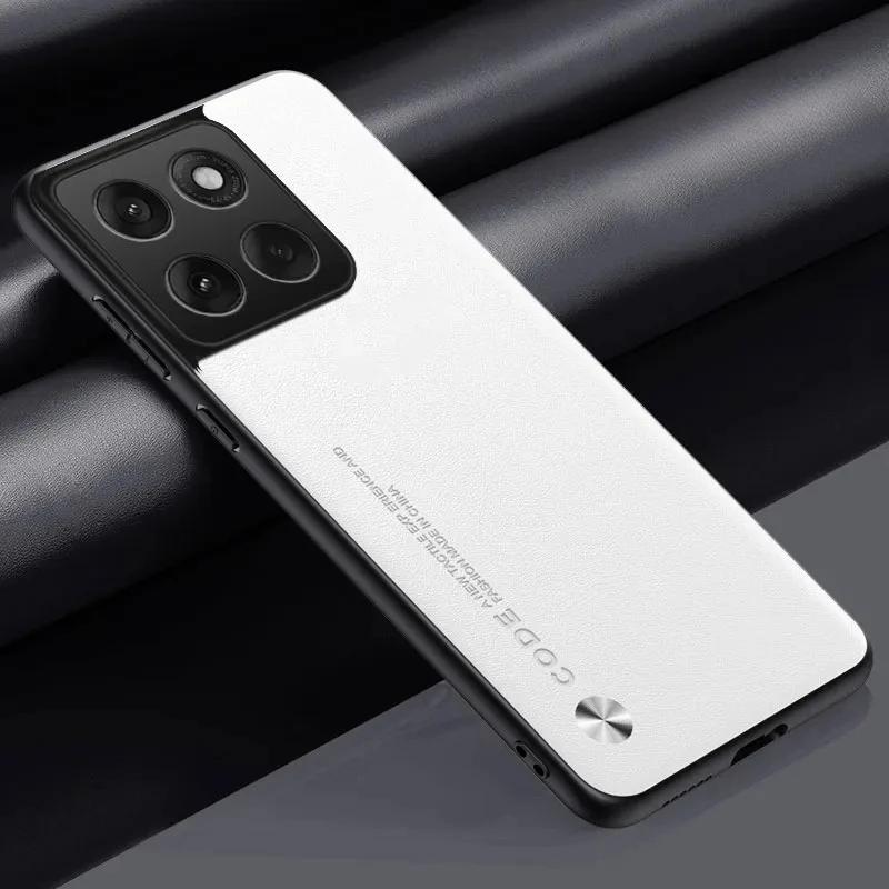 Einfache PU-Lederhülle für Motorola Moto Edge 60 Pro Fusion Edge60 60 Stylus Silikon Matte Stoßfänger Weicher Rahmen Stoßfeste Hülle Motorola Edge 60 Fusion weiß