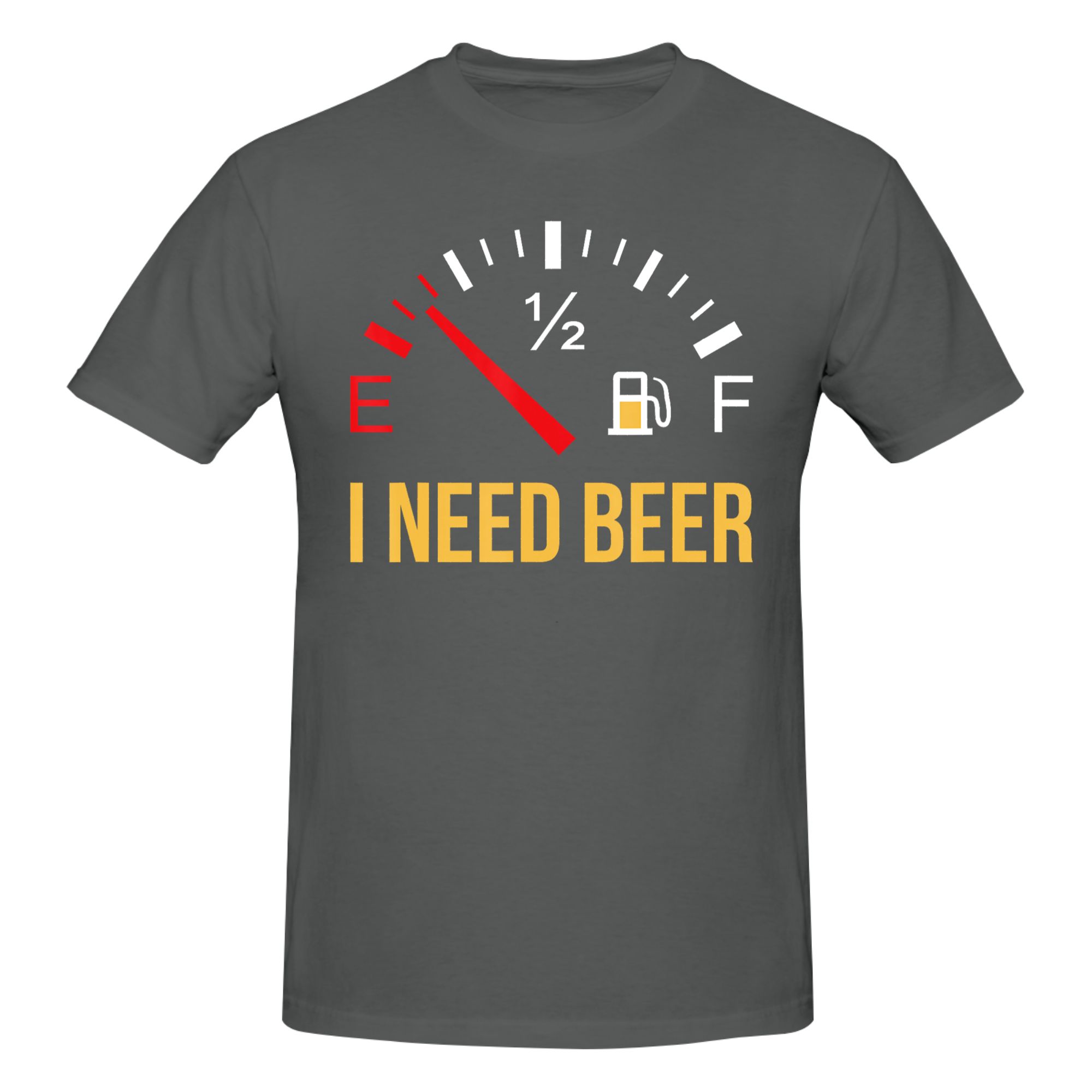 1 Stück Trinkparty Design Geschenk Grafik 100% Baumwolle T-Shirt Ich brauche Bier Trinkoberteile T-Shirts Für Unisex L black