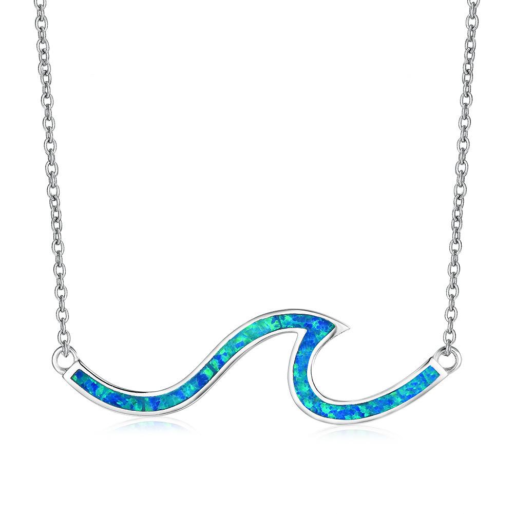 Damen Wellen-Halskette mit exquisiten Accessoires Schlichte und personalisierte Light Luxury Halskette