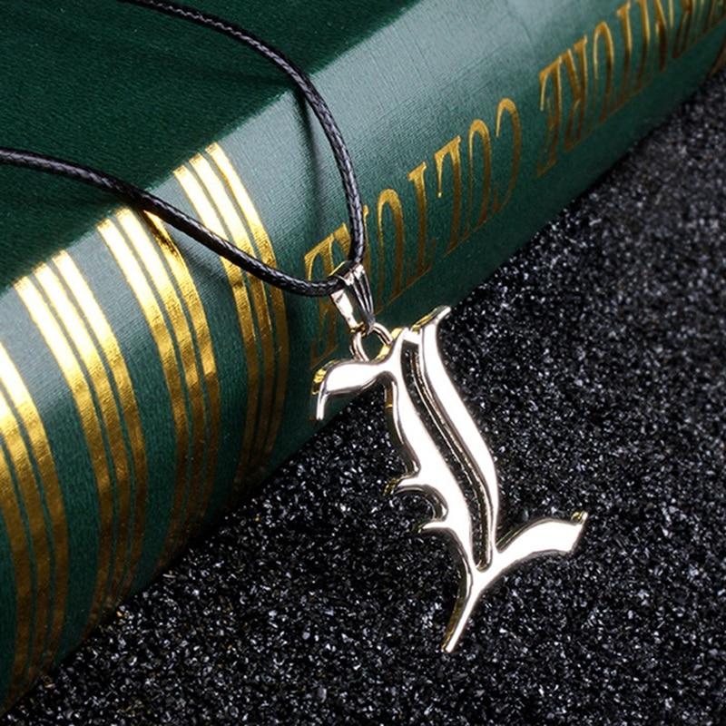 Death Note Double L Nicht-Mainstream-Halskette Smart Anime Modeschmuck Anhänger Cosplay Unisex-Zubehör