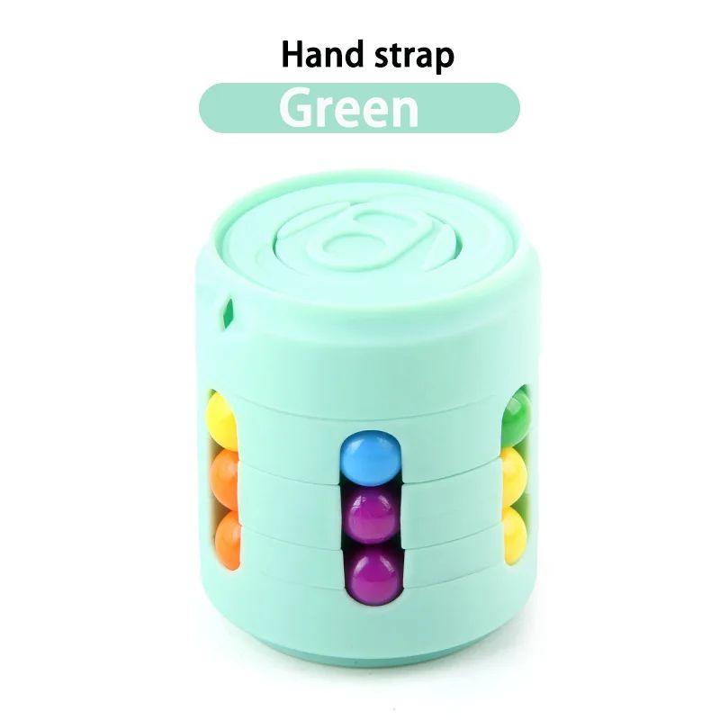 Fidget Spinner mit mehreren Funktionen, magische bunte Bohnen, Fingerspinnen, lindert Stress, Dekompressionswerkzeug für Kinder und Erwachsene white