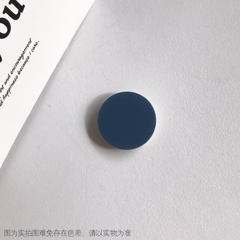 1 STÜCK Einfarbig Rund Popping Sockets Griff Handyhalter Fingerringhalter Griptok Ständer Rückseite Abdeckung Clip Aufkleber Handyzubehör meer-blaue