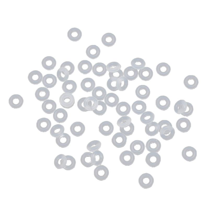 100 Stück Silikon-Gummi-Stopper, Ring-Perlen-Charms, Armbänder, kompatibel zur alleinigen Verwendung oder mit Clip-Lock-Abstands-Charm-Perlen 3
