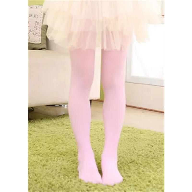 Mädchen Ballett Tanz Strumpfhose Kinder Eine dünne Sektion Mode Samt Strumpfhose Baby Einfarbig Schwarz Weiß Strümpfe S rosa