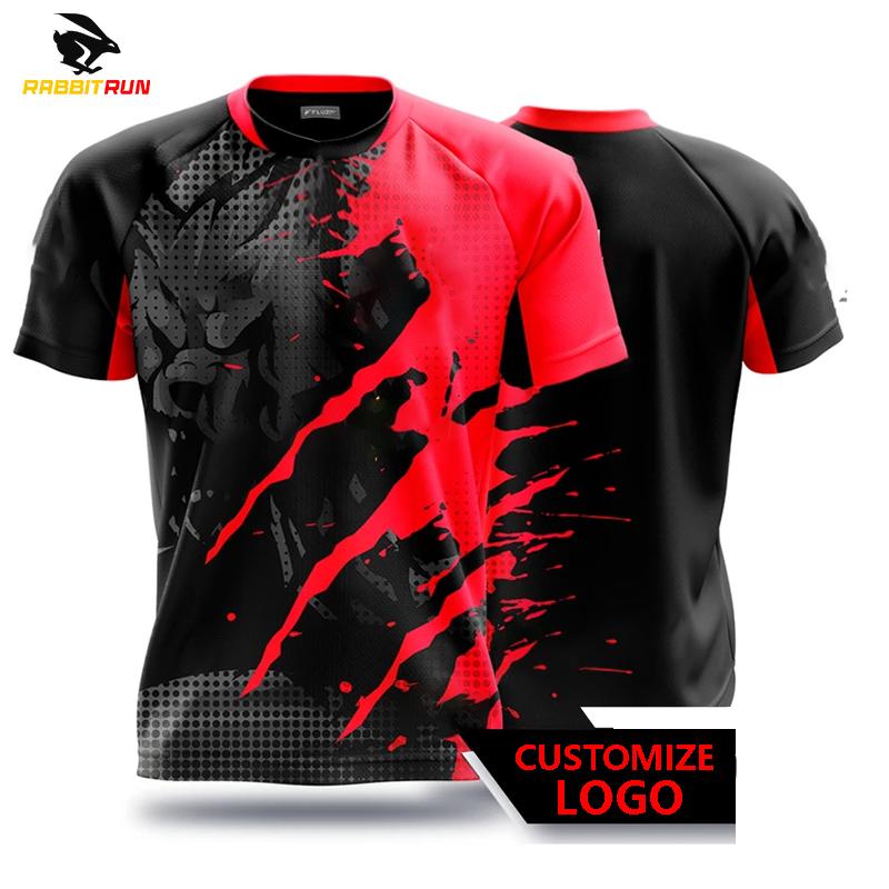 Neue Herren-T-Shirts für Männer Schnelltrocknende T-Shirts Hemd Uniformen Spielwettkampf Kleidung Bedruckte T-Shirts Jungen Atmungsaktiv Sport XL