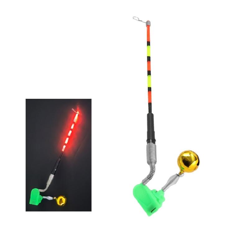 Empfindliche Fischereileine Vibrationsdetektoren Angelrute Beleuchtungsstab Bissanzeiger Schwimmer Tackle Elektronische Rutenlampe