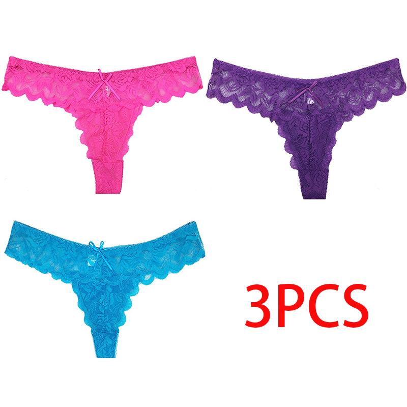 Ultradünner Tanga, transparent, sexy Höschen, Unterwäsche, Damen-Baumwollspitze, Tanga-Slip, Damen-Dessous M braun