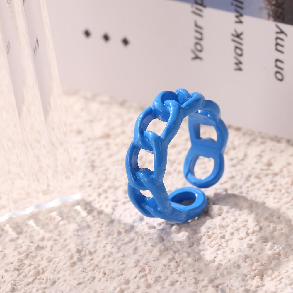 Thread Twist Ring Acrylharz Ring Modetrend Neuer Ring Männer und Frauen