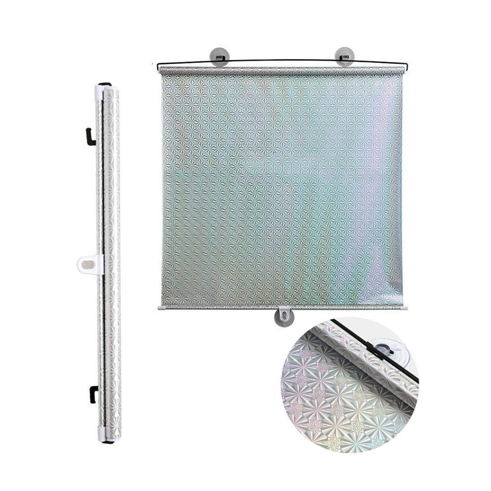 Vorhänge, universelle Verdunkelungsvorhänge, Rollos, Fensterrollos, Sonnenschutzrollos 45x125cm silber