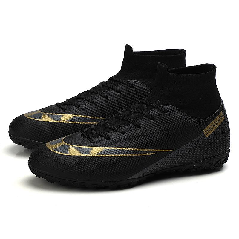 Herren- und Damen-Fußballschuhe, gleiche Schuhe für Männer und Kinder, High-Top-Schüler, Gebrochene Nägel, Lange Nägel, Atmungsaktive Wettkampfschuhe 36