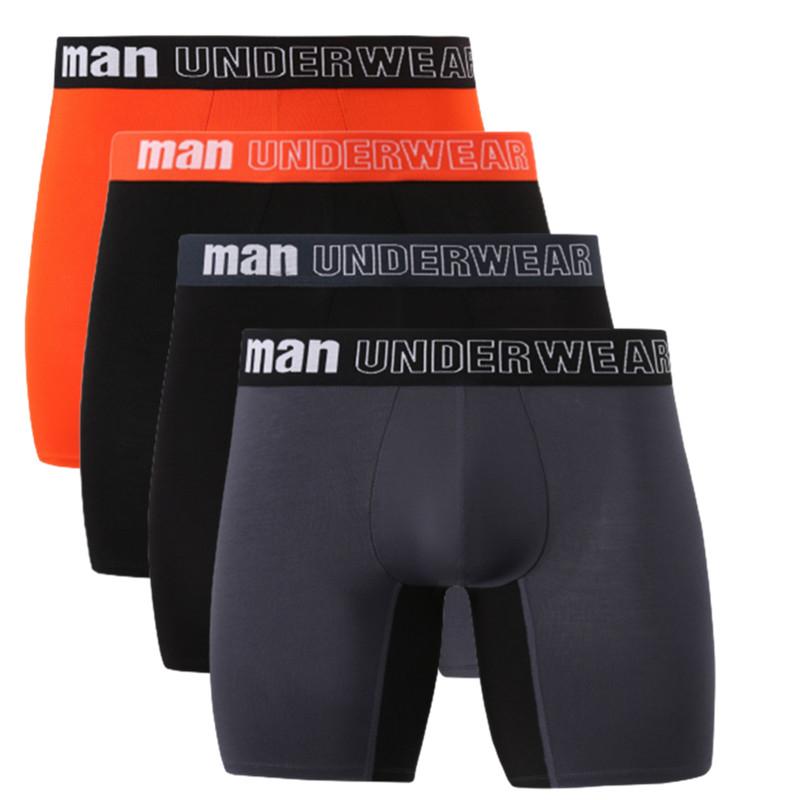 4 Stück Herren-Slips, große Größen, Unterwäsche, Boxershorts, Unterhosen, Unterhosen, ML, XL, XXL, XXXL, 4XL, 5XL, 6XL, 7XL 6XL orange/schwarz