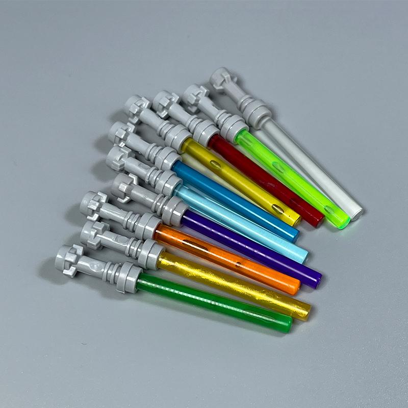 MOC Star Wars Lichtschwert Waffe Schwert Lichtschwert Teile Zubehör Bausteine Spielzeug ideal für Kinder Kinder Geschenke schwarz