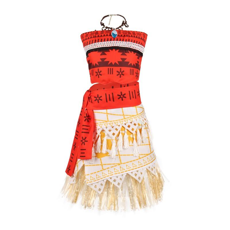 Moana Cos Moana Moana Cosplay Kostüm Halloween Kostüm XXL rot
