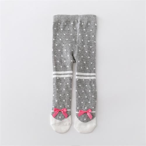 Frühling Neugeborenen Baby Mädchen Strumpfhosen Gestrickte Strümpfe für Mädchen Baumwolle Print Infant Strumpfhosen Für Mädchen Casual Kleinkind Strumpfhosen 0-12M M grau