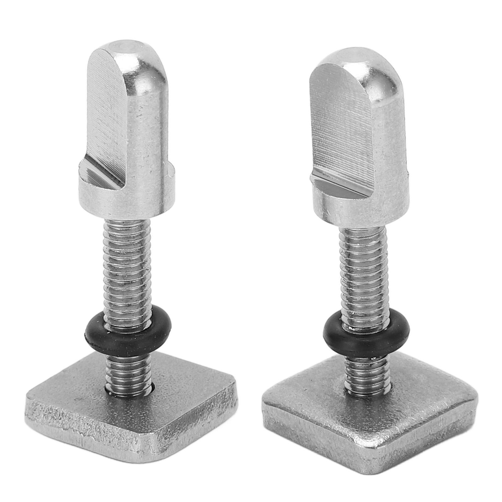 2 Stück Edelstahl Finnen Schraubenplatte Stecker zum Handfestziehen für Surfboard Longboard M4