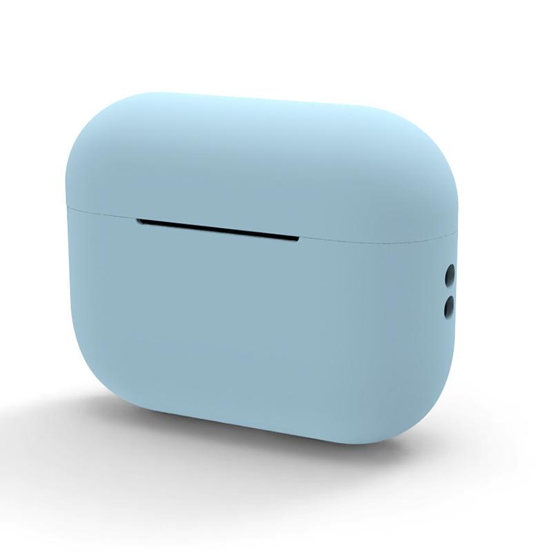 Stoßfeste weiche Silikon-Schutzhülle für Appe Airpods Pro 2 Kopfhörer-Schutzhülle für Airpods Pro 2 (2022) himmelblaue