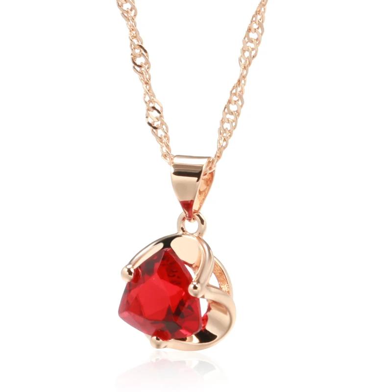 Schlichte rote Zirkon-Schmucksets für Frauen, Vintage-Mode, Ohrringe, Ringe, geometrischer Schmuck, Party, Hochzeit, Schmuck 9mm rot