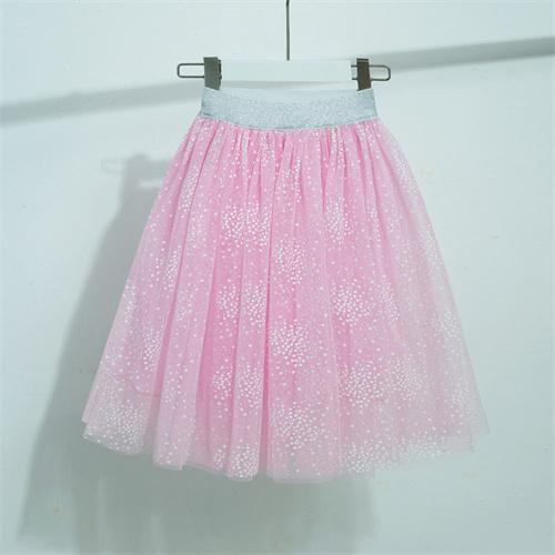 Kinderröcke für Mädchen Glitzer Tanz Ballett Tutu Kinderkleidung Baumwollspitze Mode Paillettenröcke Partykleidung 3-12 Jahre 140 rosa