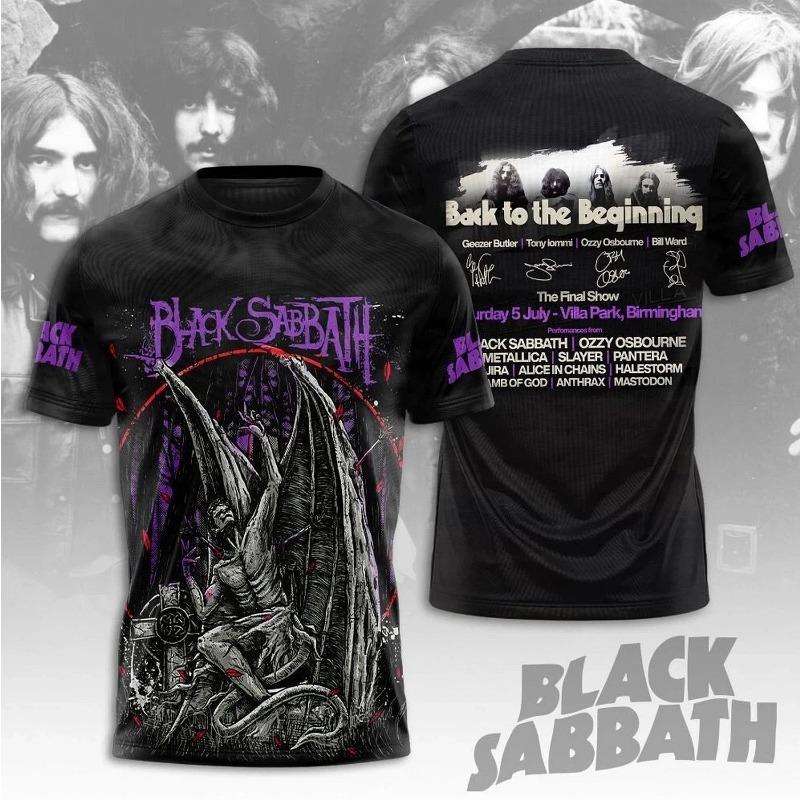 Neues Rockband Ozzy Osbourne 3D-Druck T-Shirt Oberteil Herren Damen Mode Sport Große Größe Oberteile T-Shirts Sommer T-Shirt Kinderkleidung T-Shirt 5XL gray