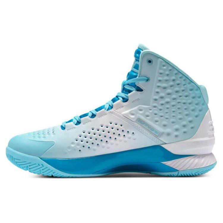 Under Armour Curry 1 Retro Mundschutz Herren Sneaker Blau Capri Himmelblau 3024397-400 44.5 white