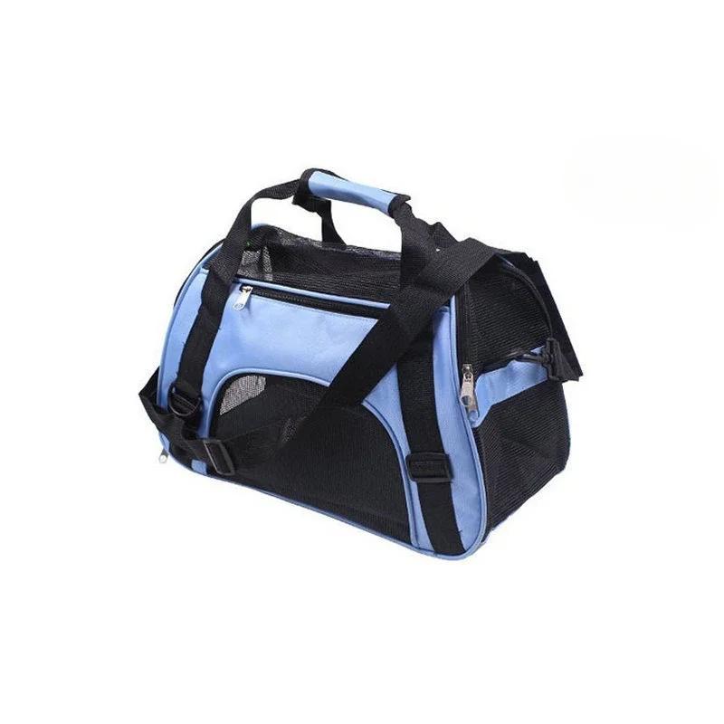 Tragbare Hunde-/Katzentragetasche, Reisetasche für Haustiere, atmungsaktives Mesh, für kleine Hunde, Katzen und Hunde, Outdoor-Zelttrage, ausgehende Haustiere, Handtasche 47X30X24cm black