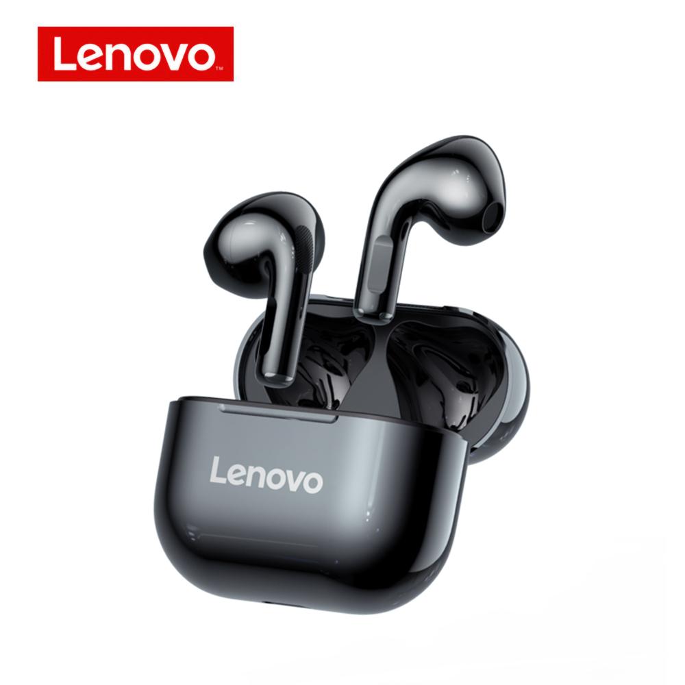 Lenovo LP40 Kopfhörer TWS Bluetooth 5.0 Dual Stereo Noise Reduction Bass Touch Control Kopfhörer Lange Standby schwarz