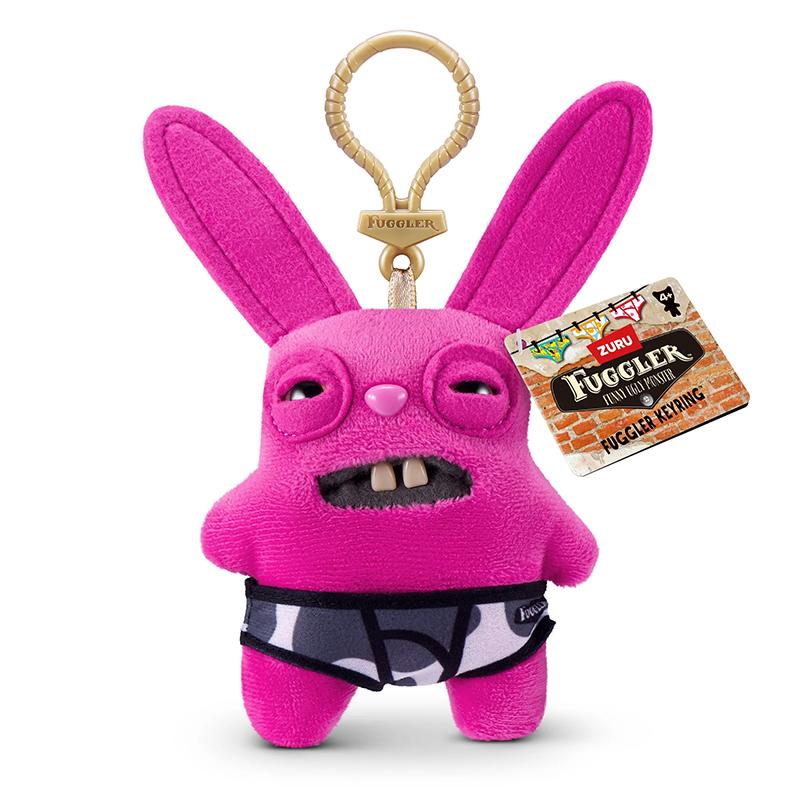 Fuggler Hässliche Monster Plüsch Schlüsselanhänger Spielzeug 5 Zoll Lustiges Hässliches Zähne Monster Weiche Plüschpuppe Taschen Schlüsselanhänger Sammlerstück Kindergeschenk 5-Inch pink