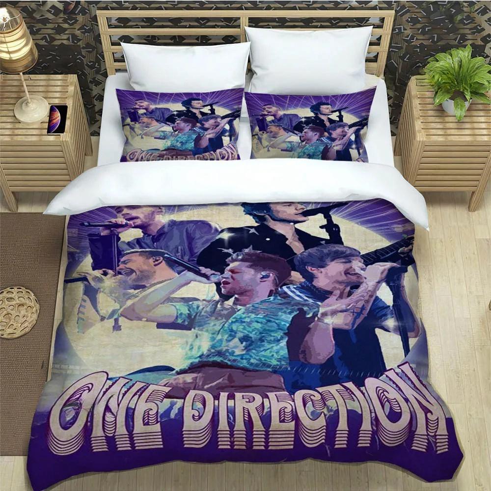 O-ONE Bettwäsche-Set mit Musikband-Richtung, Einzel-, Zwillings-, Voll-, Queen-Size- und King-Size-Bett, Bettbezug-Set für Erwachsene und Kinder, Heimtextilien EU Double 200x200cm