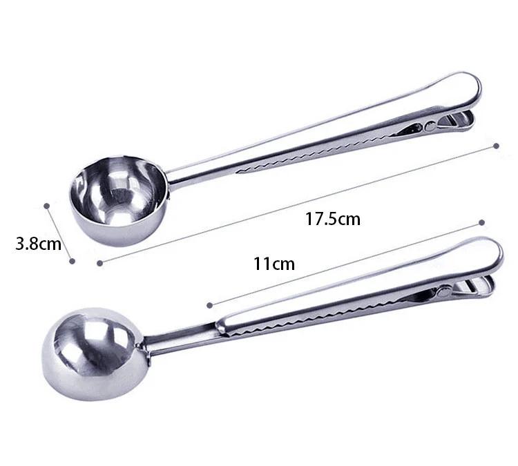 Kaffeemesslöffel Messbecher Stapelbares Set Küchenmesslöffel-Set Edelstahl Messbecher Löffel-Set gray