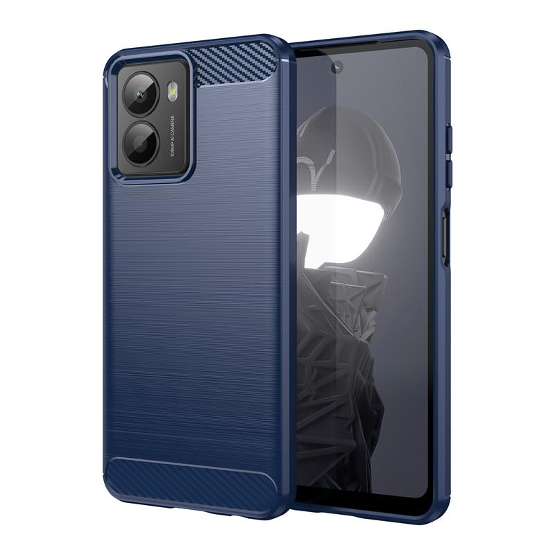 Für HMD Fusion Hülle HMD Fusion Hülle Funda Stoßfest Gebürstetes TPU Anti-Rutsch Silikon Schützende Handy-Rückseite Für HMD Fusion HMD Fusion blau