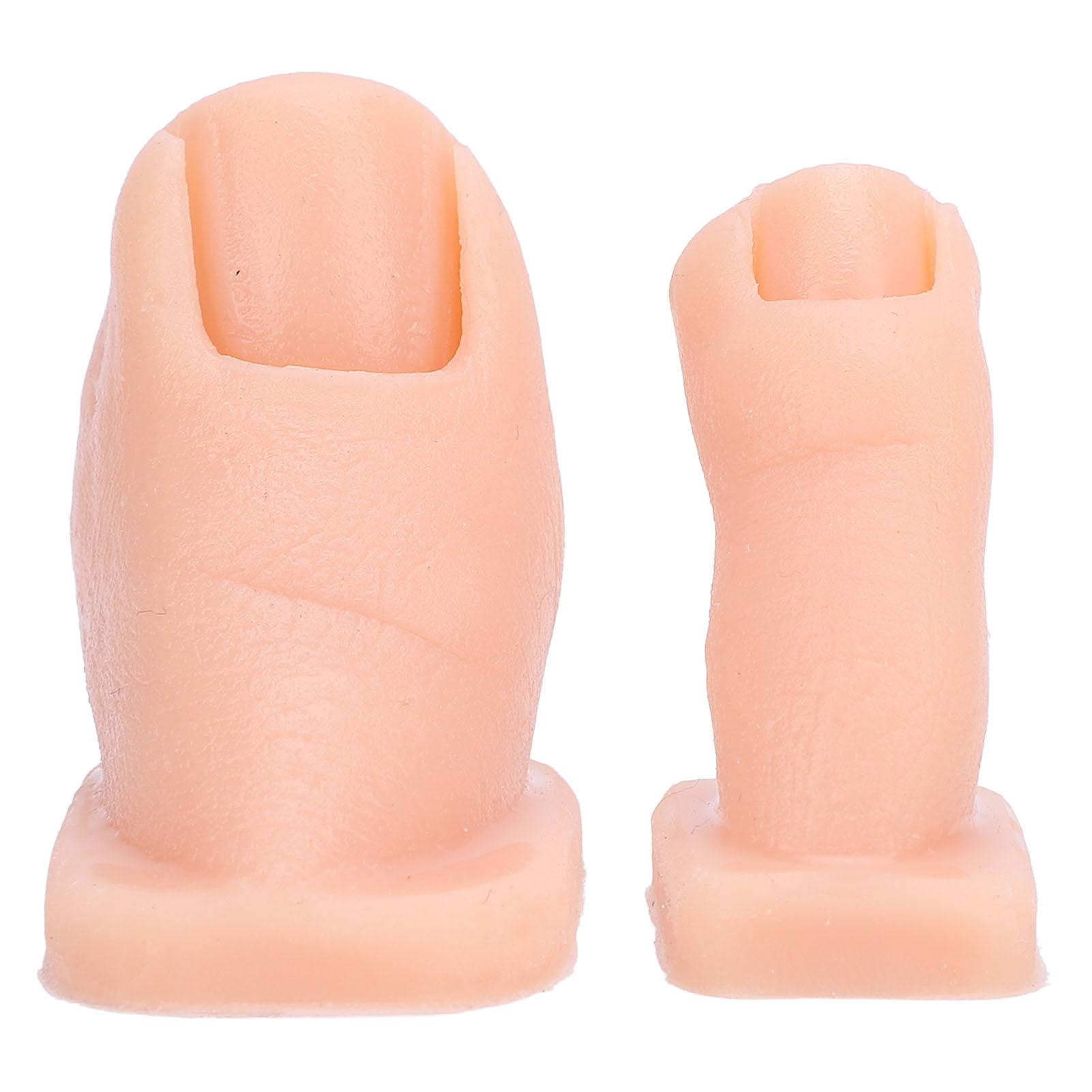 Nailart Übungs Zehen Modell Maniküre Übungs Zehen Silikon Nagelmalerei Simulationszehen für Nagel