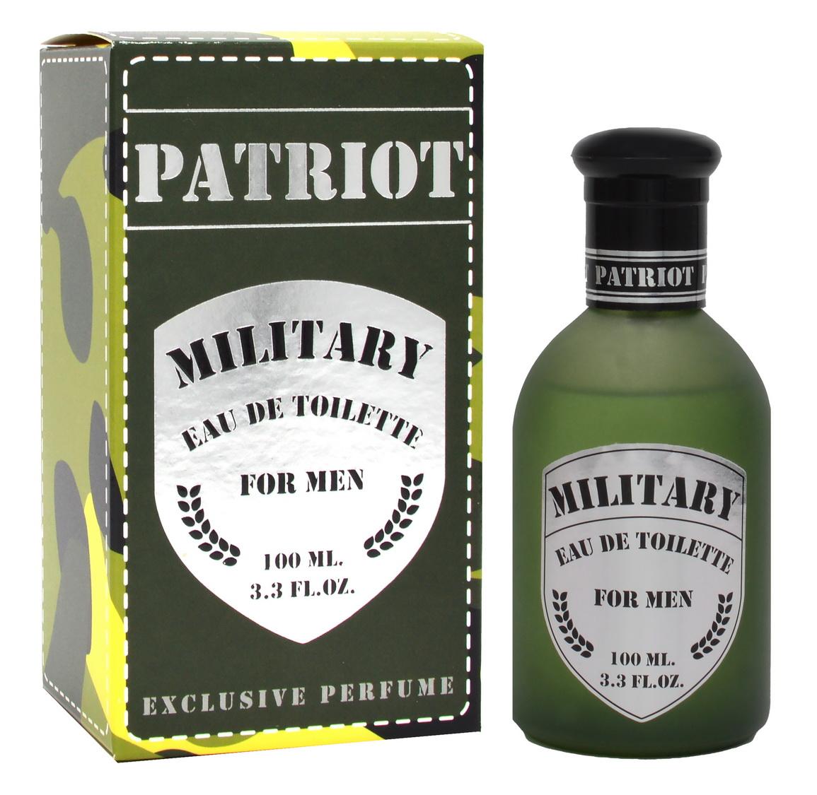 MILITARY Parfüm Eau de Toilette für Herren, Military PATRIOT, hergestellt in Frankreich 100 ml + 100 ml + 100 ml