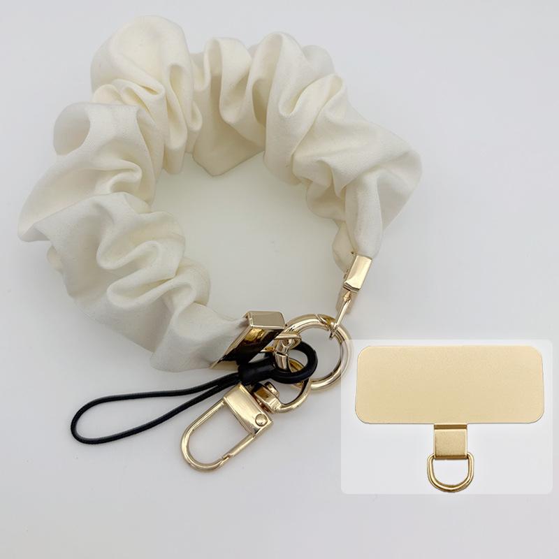Handy-Lanyard Stoff Anti-Verlust Handy-Kette Damen-Handy-Lanyard Hochwertiges Handgelenkband für Damen Dekoration weiß