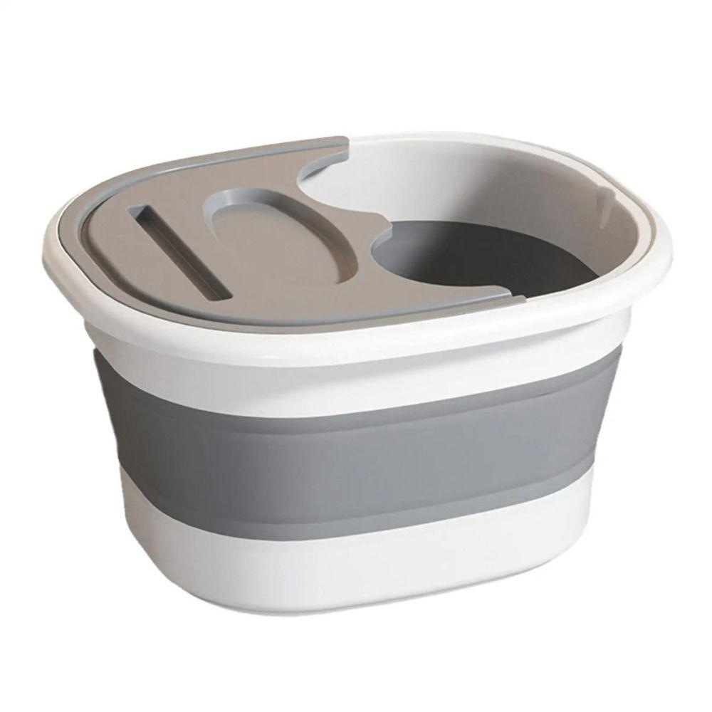 Faltbarer Fußbadeeimer, Fußmassage-Badewanne, Haushaltssauna-Badewanne, Pediküre-Badewanne, Gesundheitszubehör gray