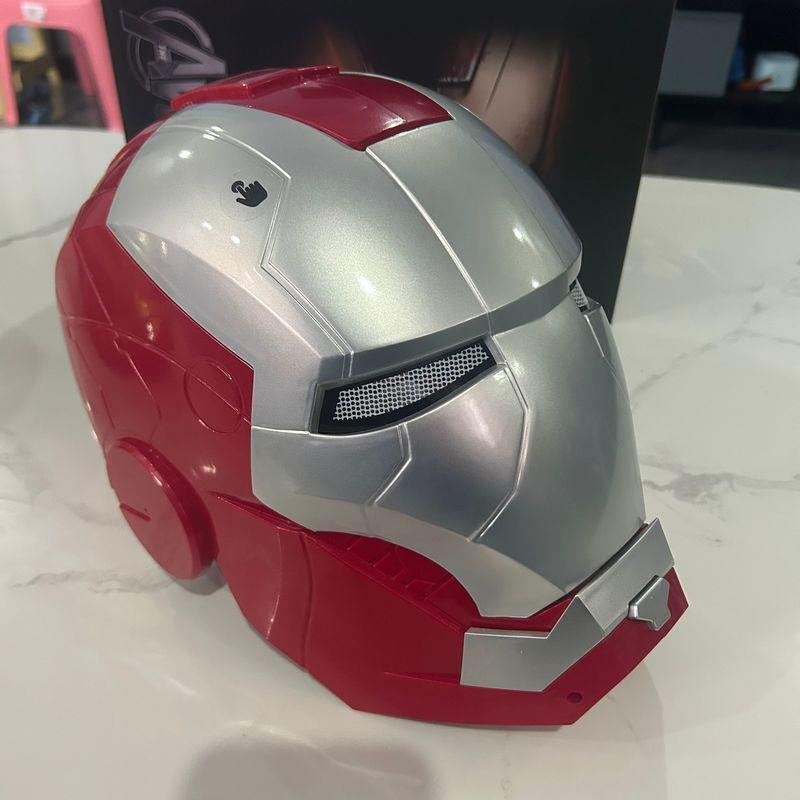 Marvel Comics Iron Man Helm Elektrische Tragbare Maske 1:1 Automatisches Öffnen und Schließen Modellfiguren Erwachsenenspielzeug Geburtstagsgeschenk gray