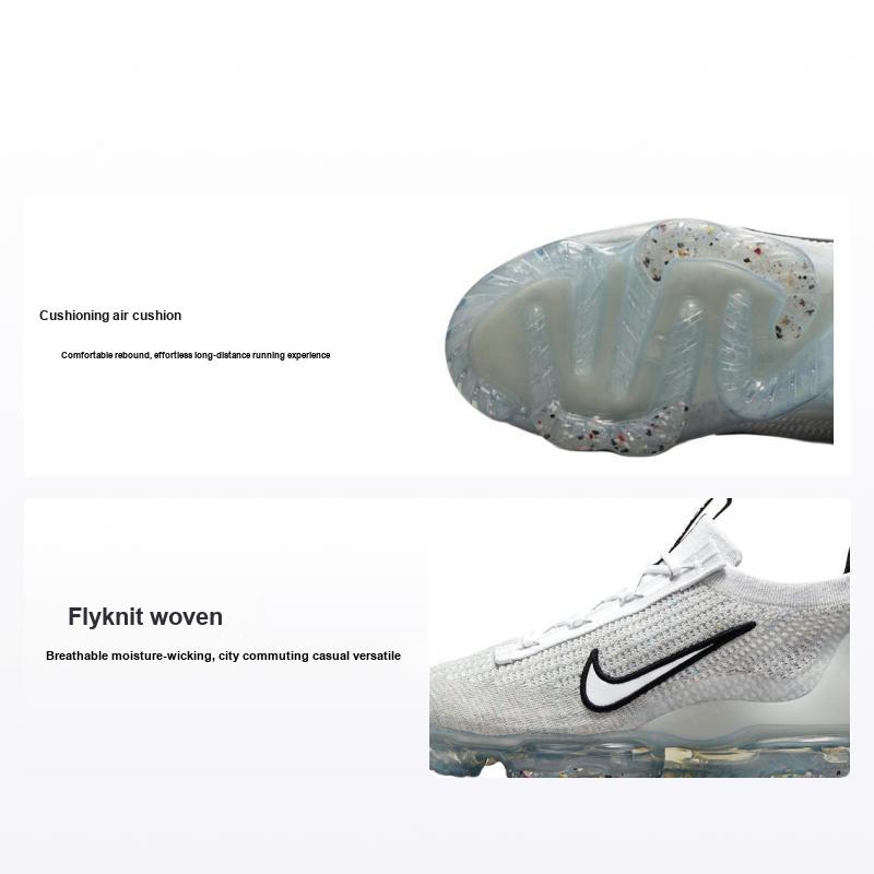 Nike Air VaporMax 2021 Flyknit Monochrom Herren Sneaker Grau Weiß Schwarz DH4084-100 41