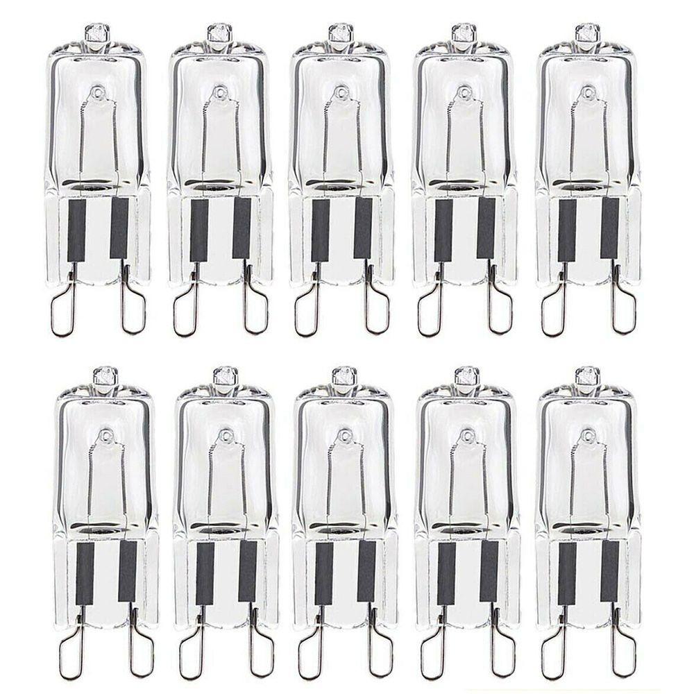 10 Stück G9 Filamentlampe 25W/40W/60W Warmweiß Qualitäts-Halogenlampen Kühlschränke 40W