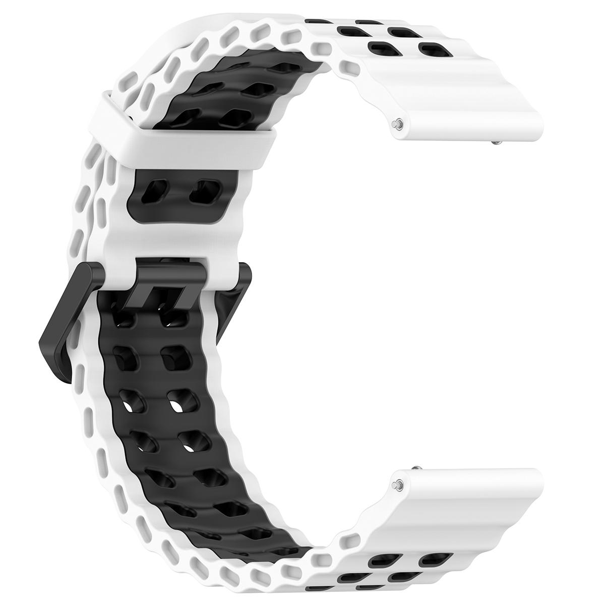 22mm 24mm Silikonarmband für Suunto 5 9 Baro 7 D5 Suunto Race/Spartan Sport Wrist HR Smartwatch-Armband Atmungsaktives Armband Armband Uhrenarmband For Suunto Vertical white