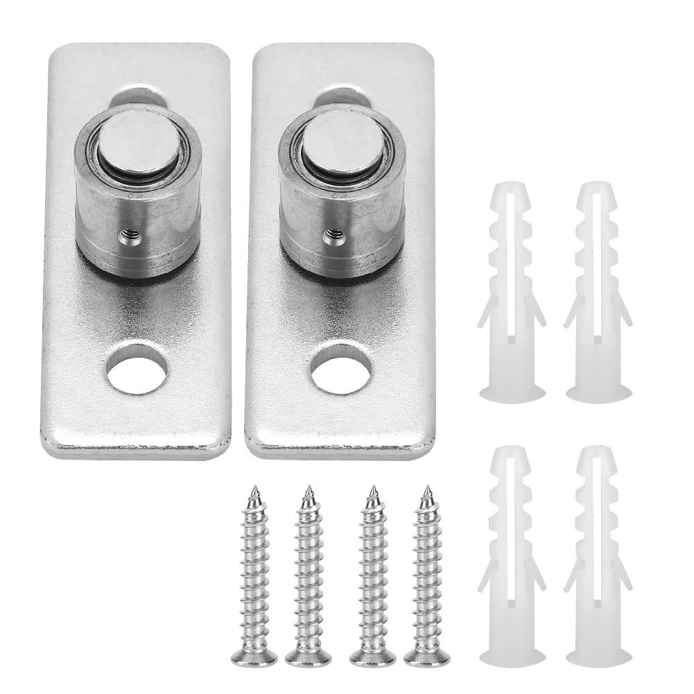 2Pcs Edelstahl Scheunentor Roller Boden Guide Schiebetür Hardware Zubehör
