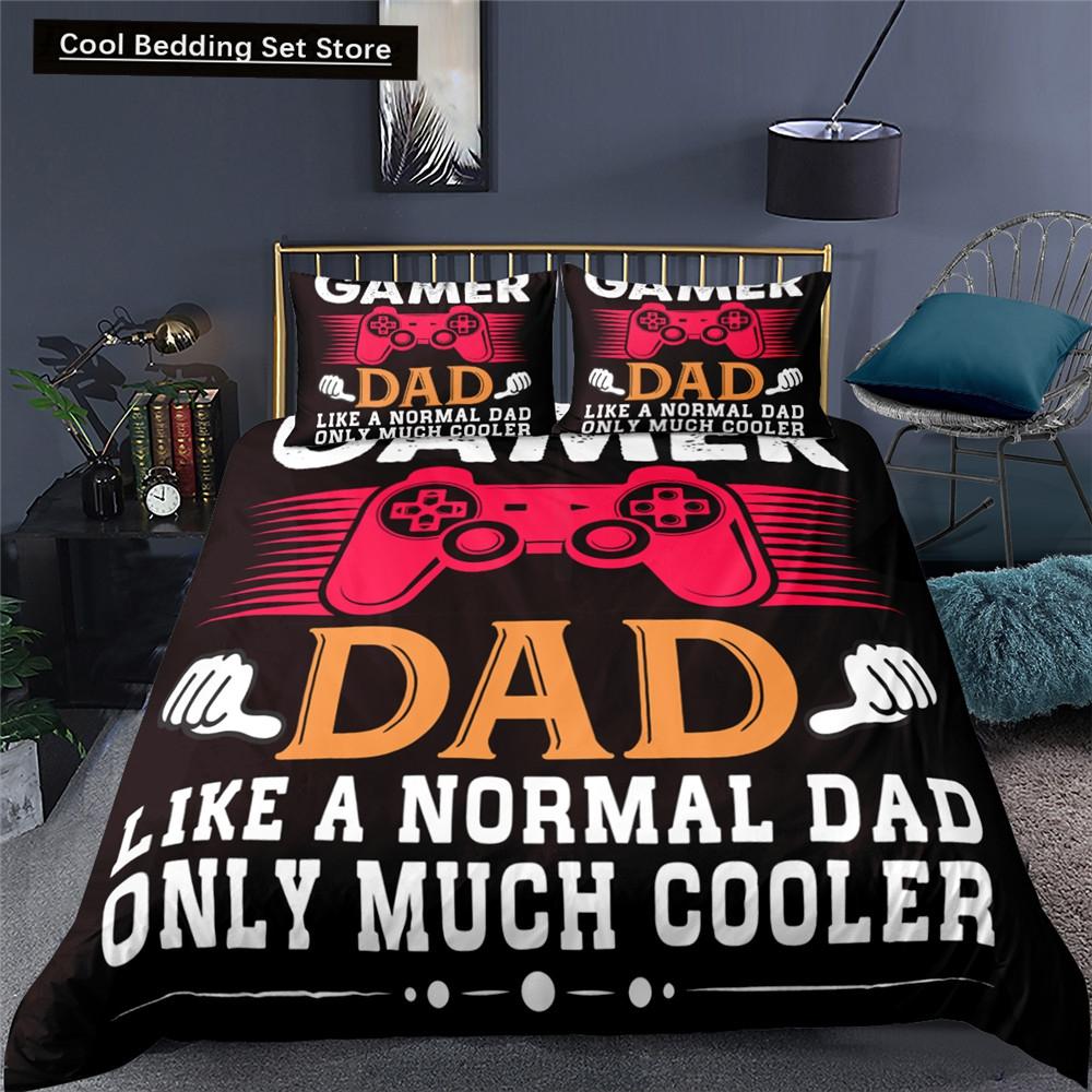 Gamer Bettwäsche-Sets für Jungen, Gamepad Controller Bettbezug Set King Size, Videospiele Bettdeckenbezug Teenager Polyester Steppdeckenbezug EU single(135x200cm)