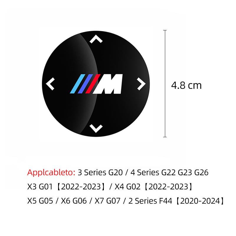 BMW Auto Innenraum Multimedia Knopf Dekor Aufkleber Für BMW X1 X2 X3 X5 X4 X6 X7 G01 G02 M3 M4 M5 G30 G20 G22 G23 G26 520i 523i G07