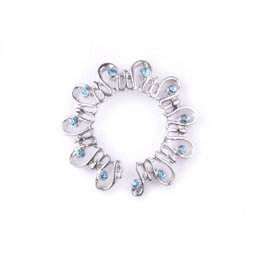 Nicht-Piercing Runder Falscher Brustwarzenring Liebe Nicht-Piercing Falscher Brustwarzenring Sexy Brustwarzenklemme Frau lake blue-a