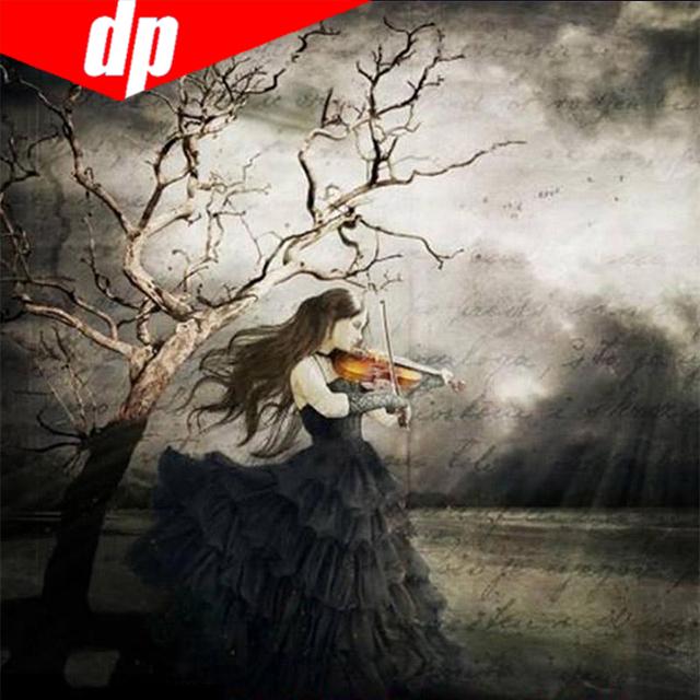 5d Diy Broderies Diamants Geschenk Gothic Diamant Mosaik Gemälde Volldiamant Stickerei 40x40