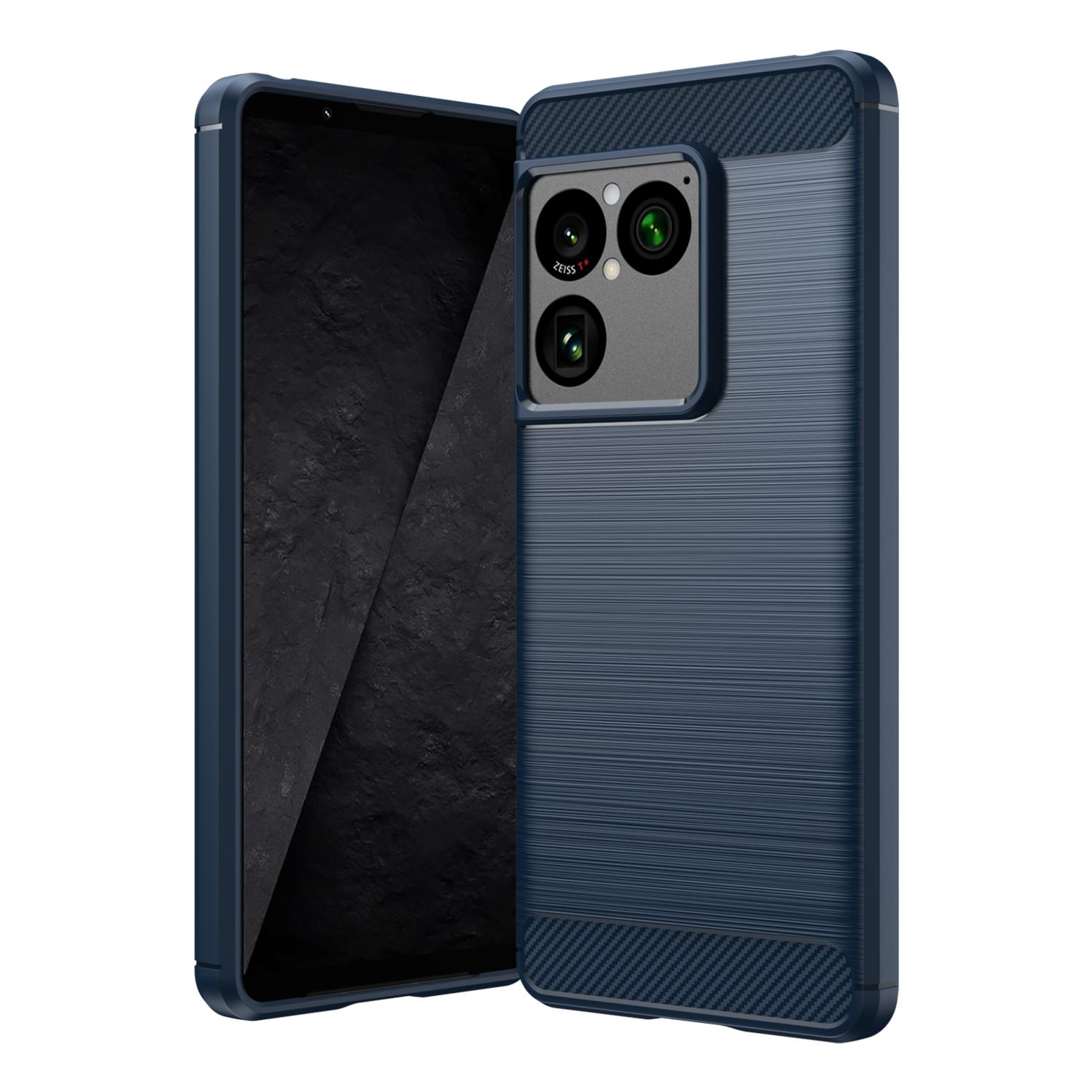 Für Sony Xperia 1 VIII Hülle Sony Xperia 1 VIII Cover Funda Coque Weiches Silikon Stoßfestes TPU Handy Stoßfänger Sony Xperia 1 VIII Sony Xperia 1 VIII blau