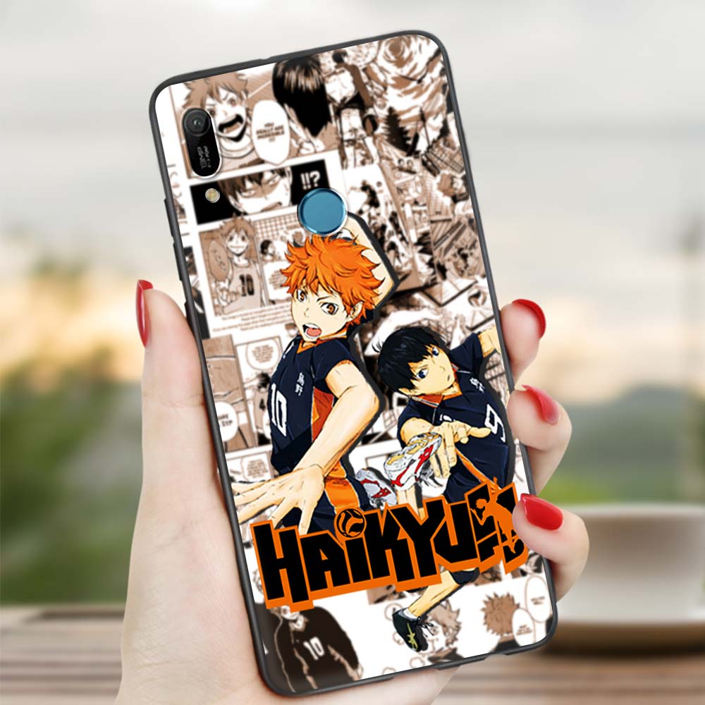 Haikyuu Hinata Attacks Love Volleyball Anime Soft Case für Huawei P30 Pro P40 Lite EP Smart Z Y7 Y6 2019 Handyhülle Huawei P30 Lite