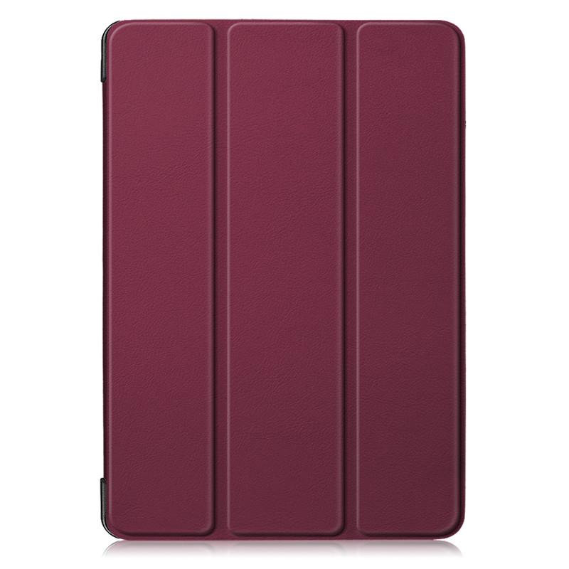 Für iPad 7 8 9 10 Fall Stehen Smart Harte PC Leder Abdeckung Funda für iPad 10 2 10 9 fall Funda für iPad 8 9 10th Generation Abdeckung iPad 7 / 8 / 9 10.2' wein rot
